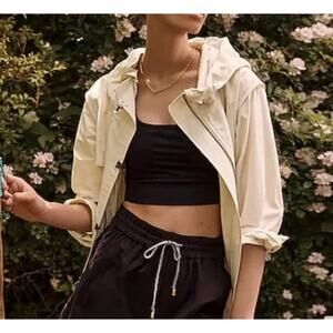 J.Crew Longline Sports Bra in Signature Flex in Black Size M